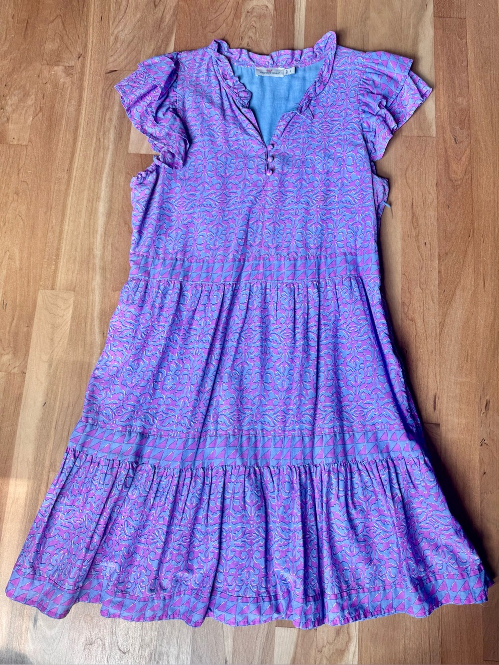 Vineyard Vines Purple and Pink Dress